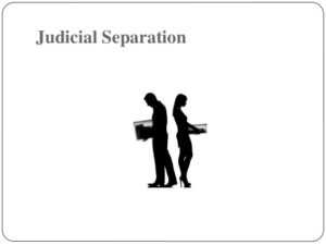 Suit For Christian Judicial Separation