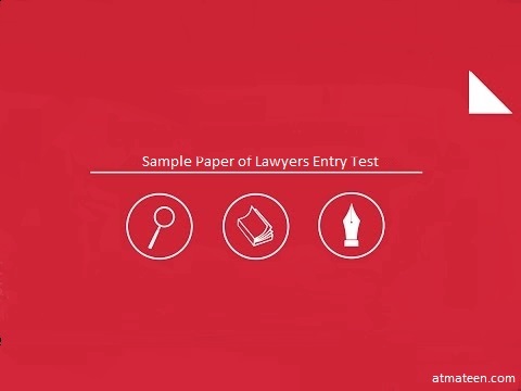 lawyers entry test